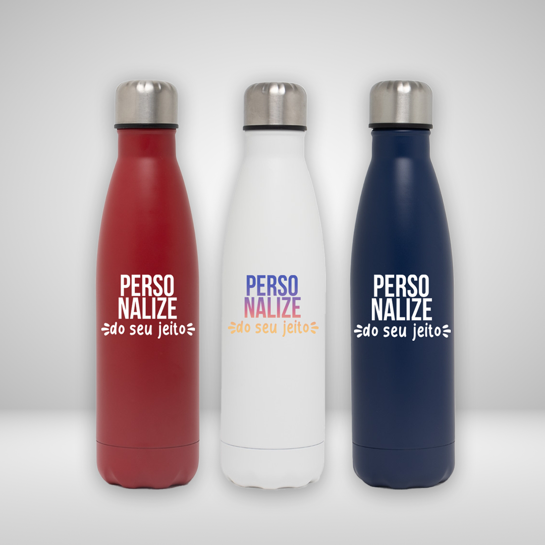 Squeeze de inox térmica personalizada 500 ml