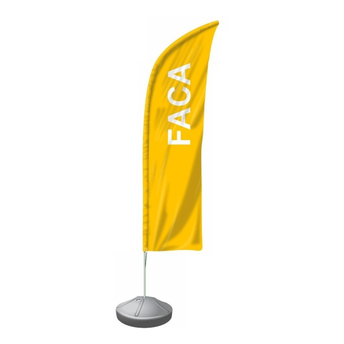 Wind banner faca personalizado colorido