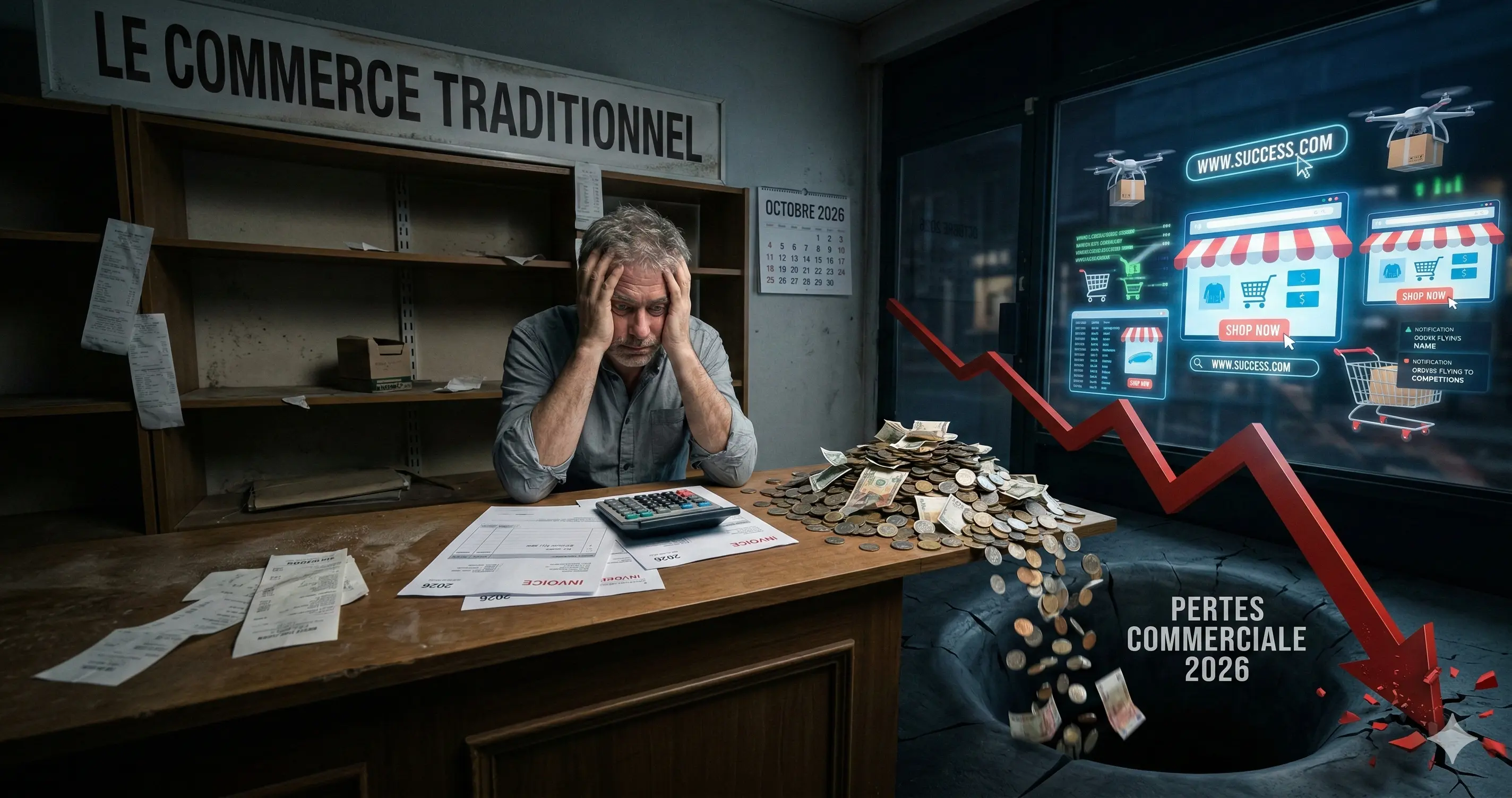 Le calcul qui fait mal : combien vous coûte vraiment l'absence de site web en 2026 ?