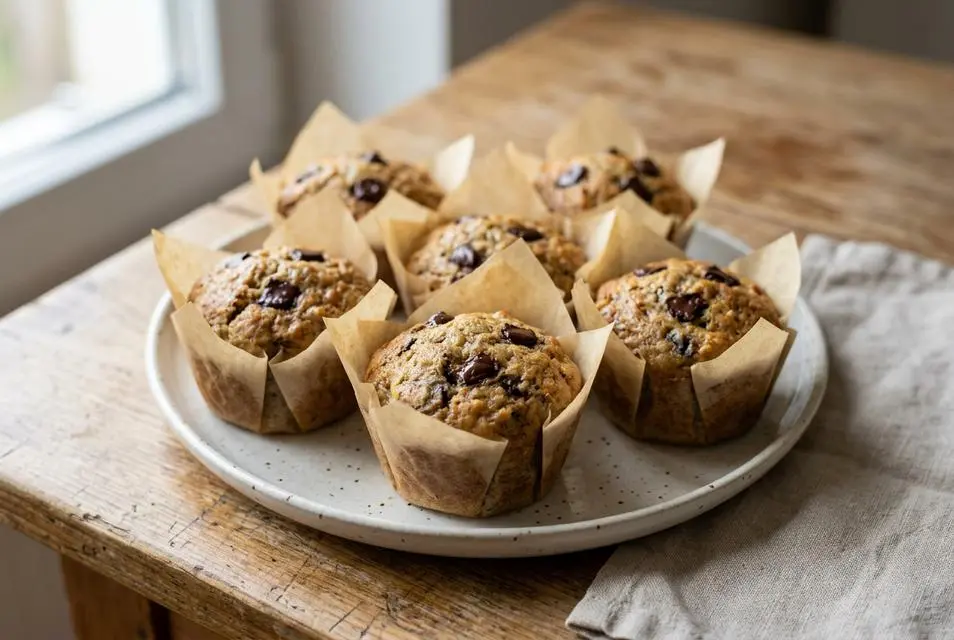 Egyszerű banános muffin