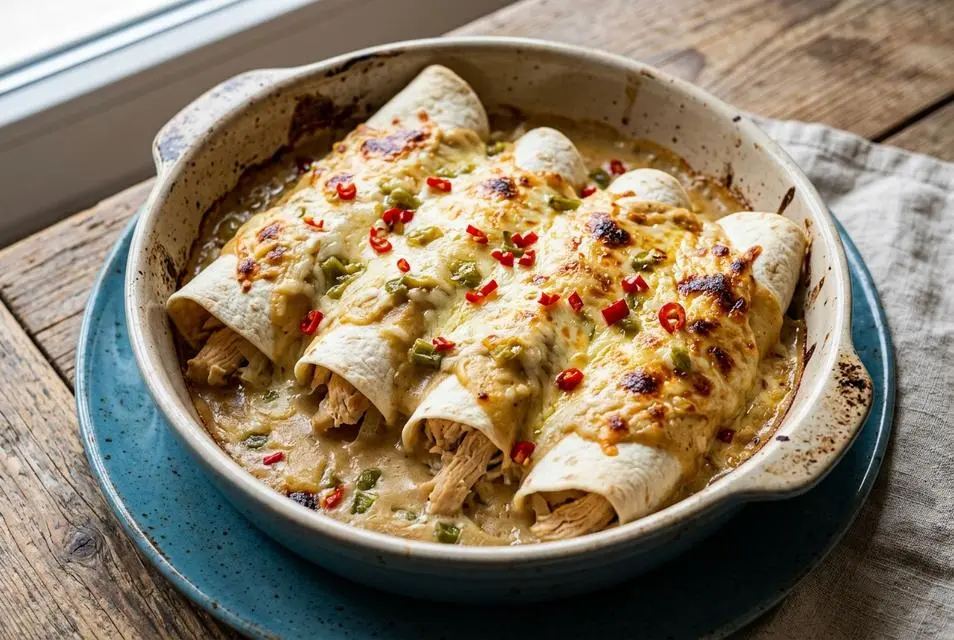Simply Sour Cream Chicken Enchiladas