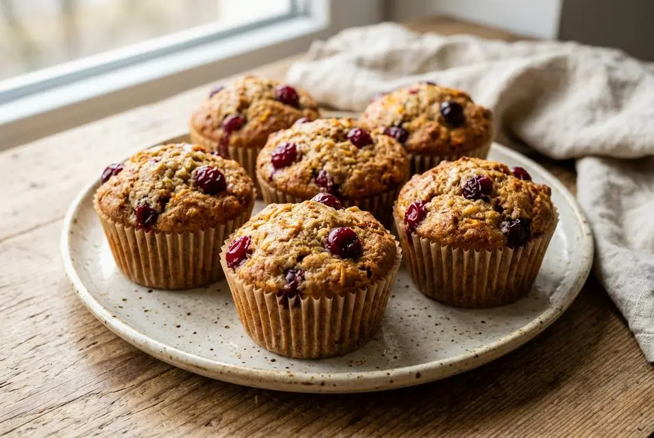 Áfonyás-narancsos muffinok
