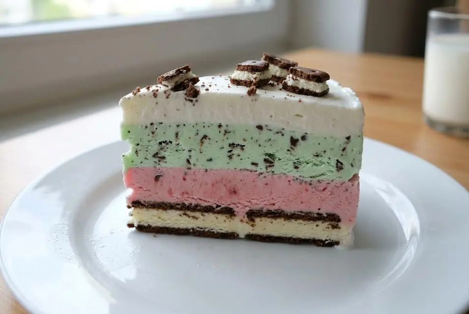 Vrstvená zmrzlinová torta