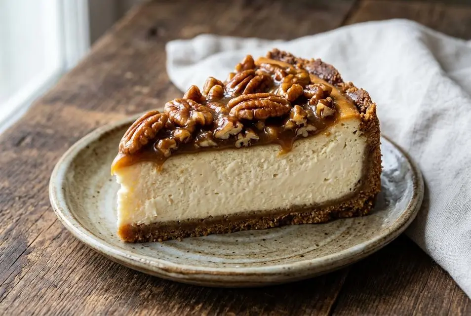 Pekanový cheesecake