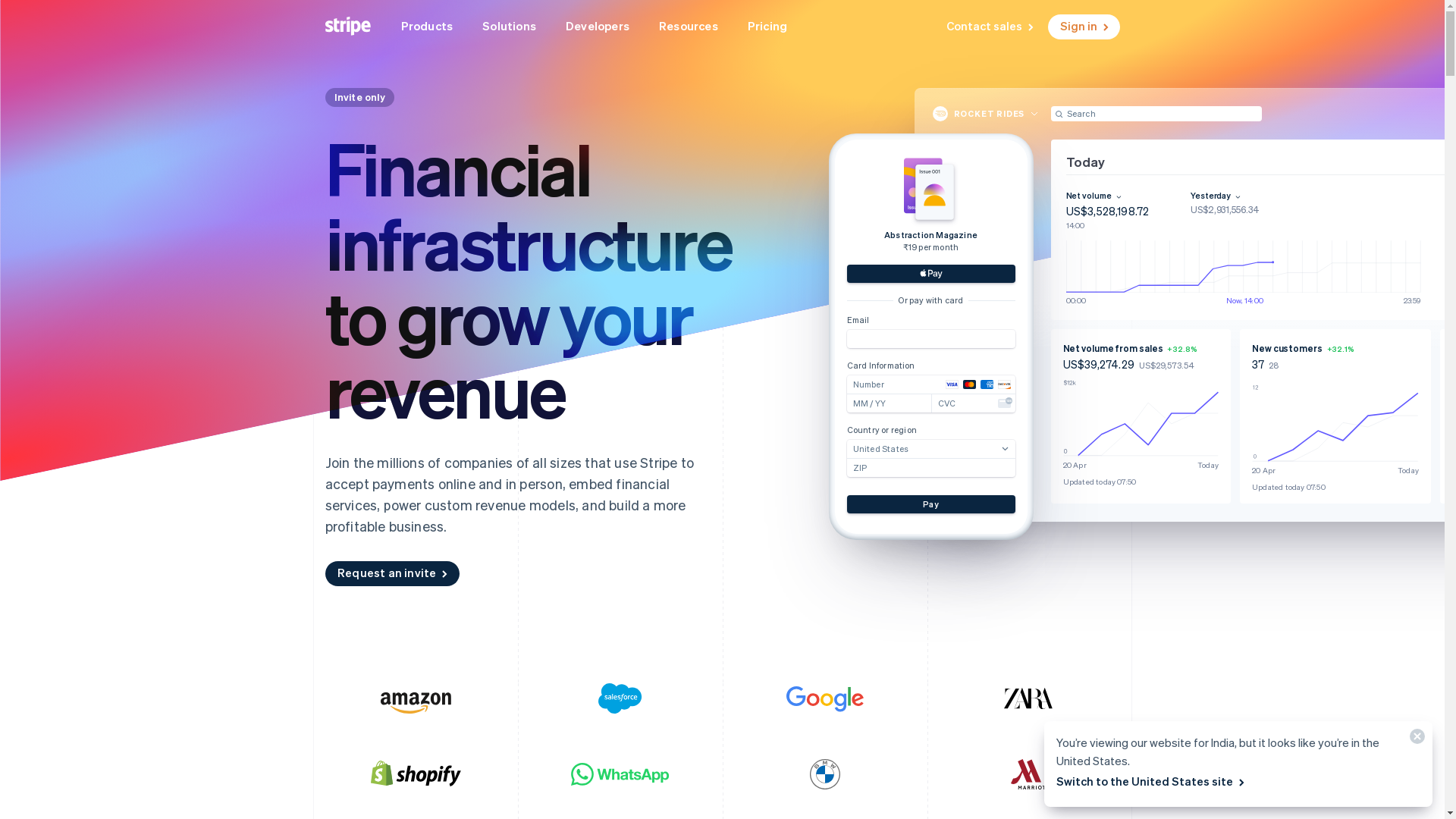 Stripe Screenshot