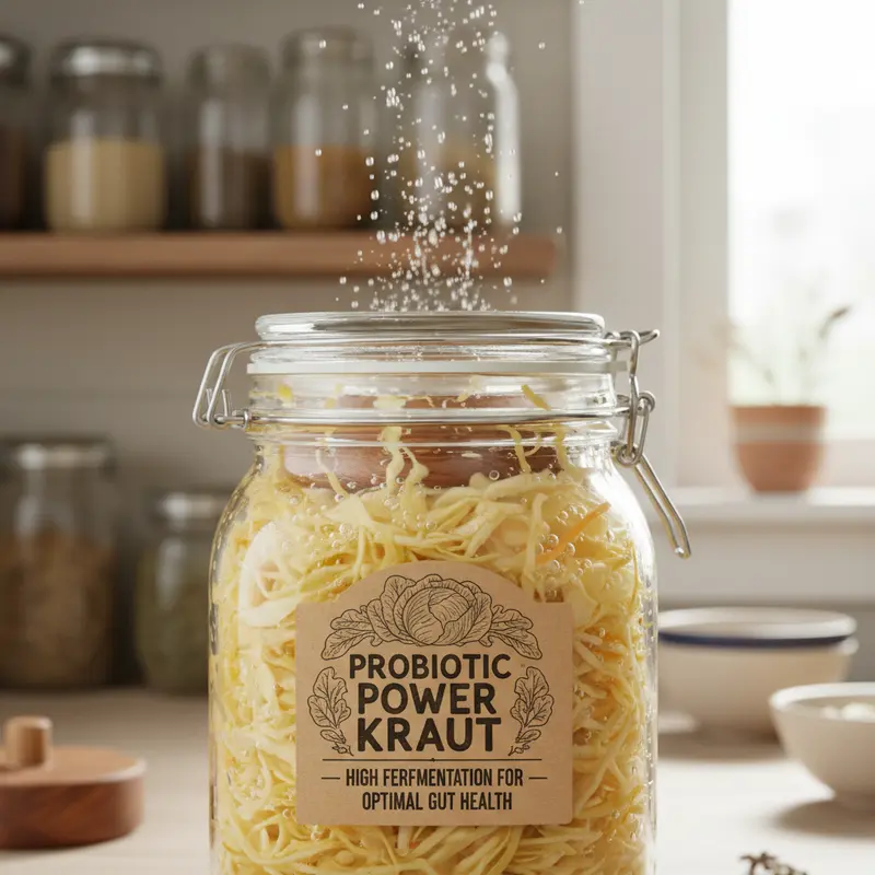 Highly fermented sauerkraut jar
