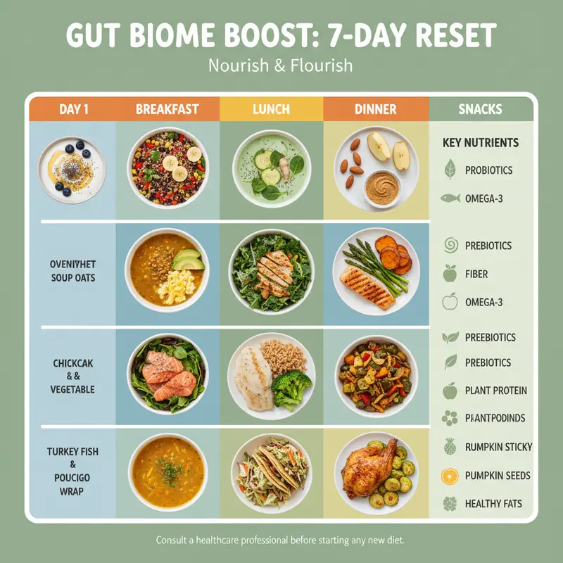 7-day gut reset meal plan chart