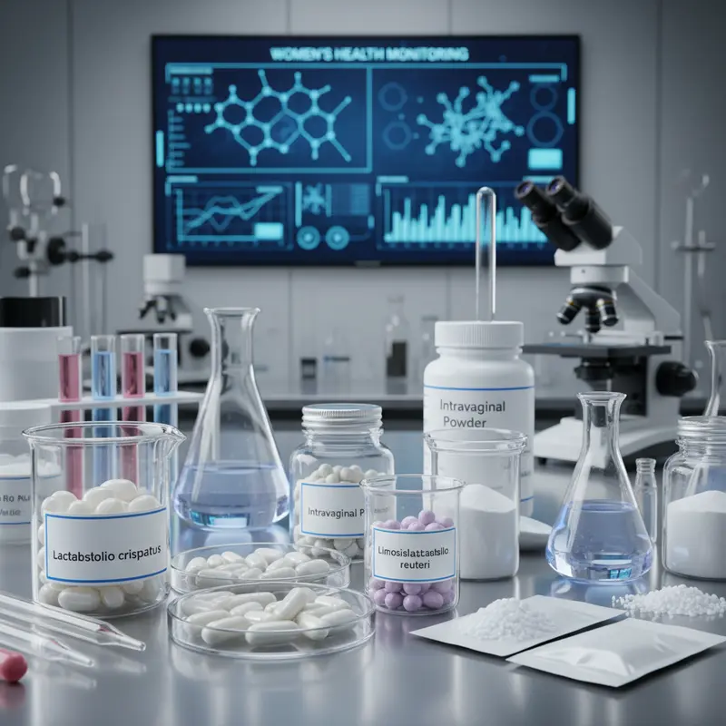 Women-specific probiotic capsules and powders in lab