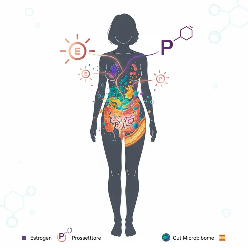 Hormonal cycles affecting gut health