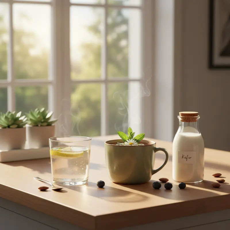 Morning drinks for a healthy gut