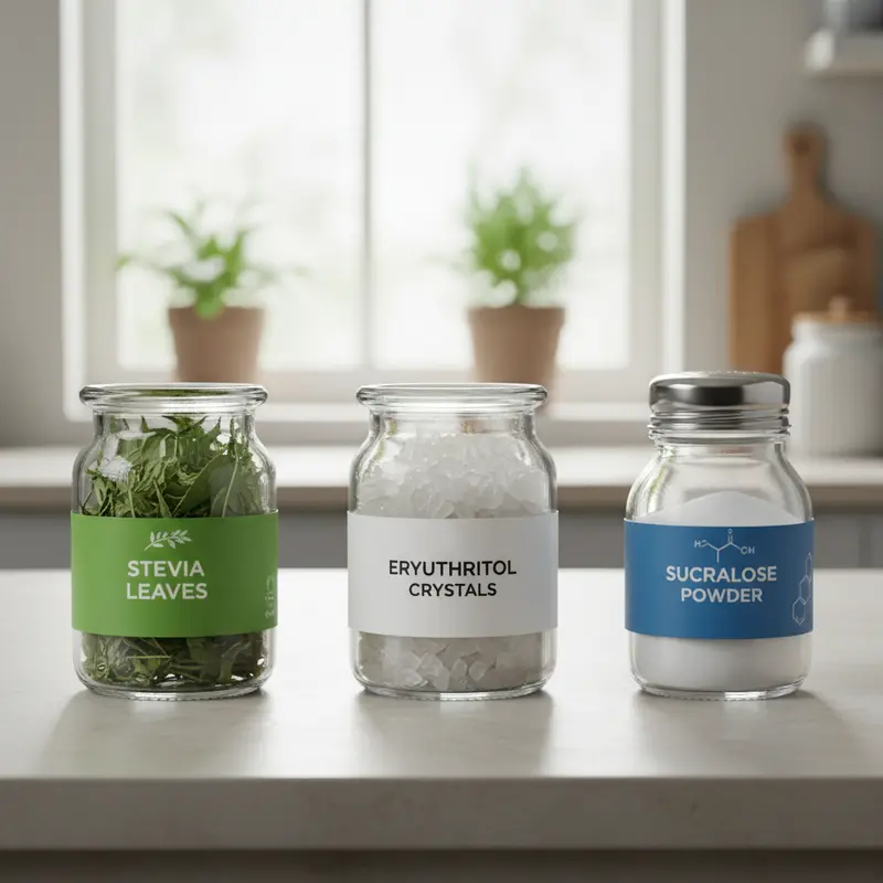 Various sweeteners in sugar-free probiotics