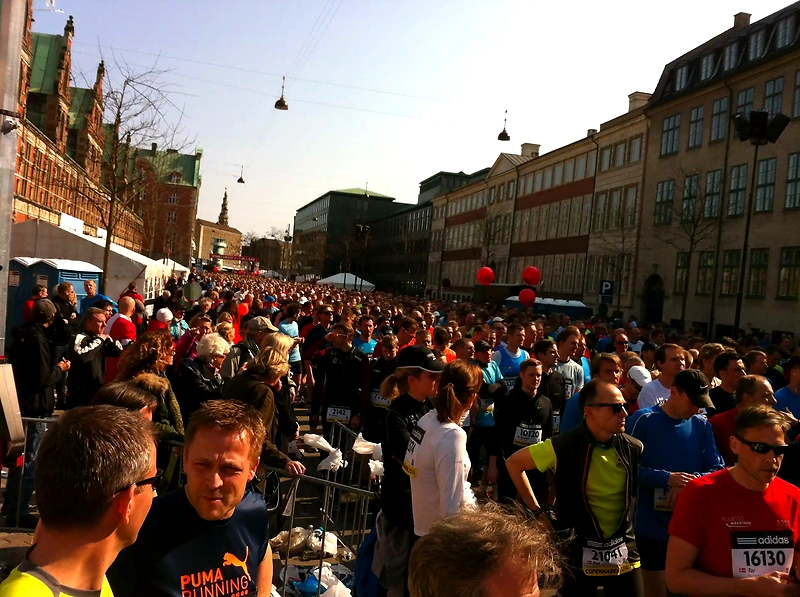 Mange løbere deltager i 100 KM Challenge.