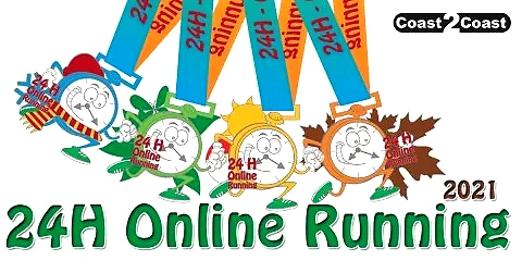 Medaljer fra 24H Online Running 2021.