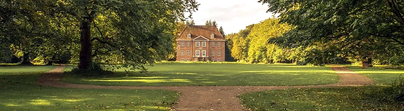 Christianssæde Slotspark. Smukt billede af løbsomgivelserne.