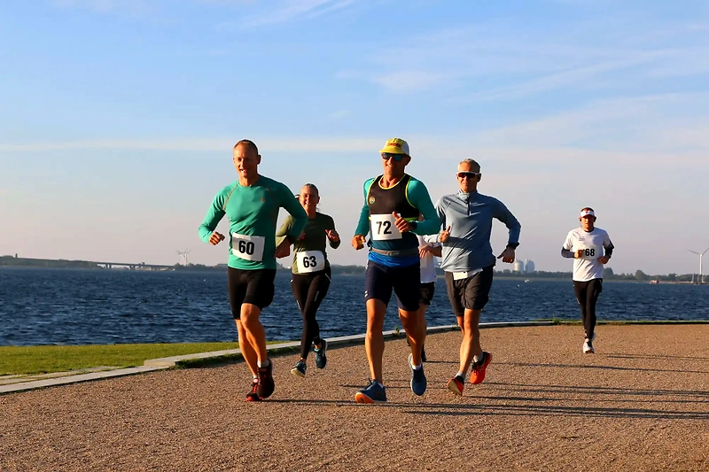 Løb ved Københavns kyst. Smuk udsigt og glade løbere.