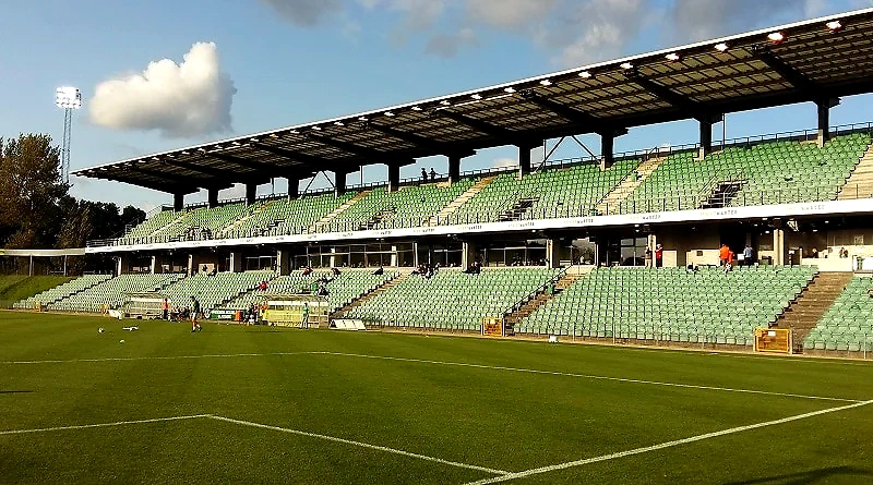 Gladsaxe Stadion, start/mål for Gladsaxe-Løbet.