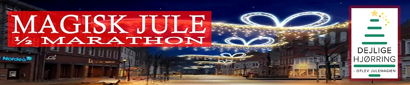 Julemarathon i Brædstrup - festligt julestemning i byen.