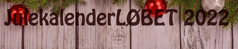 JulekalenderLøbet 2022 logo med julepynt.