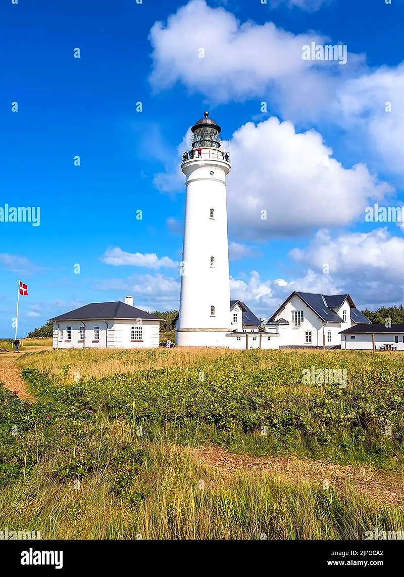 Rubjerg Knude fyr, et ikonisk vartegn og slutpunkt for Lighthouse Run.