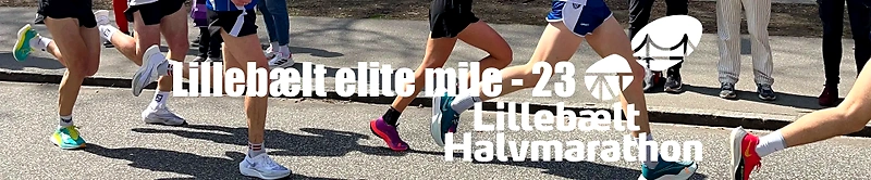 Lillebælt Elite Mile 2023 løb. Løbere i aktion.