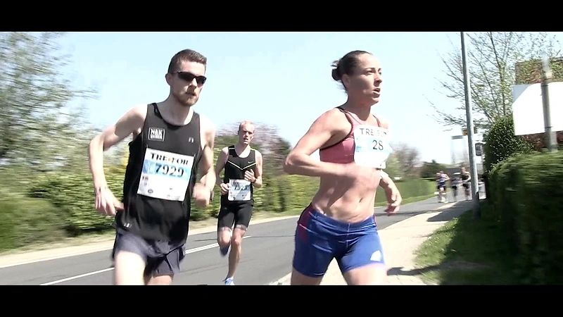 Løbere i Lillebælt Elite Mile. God stemning!