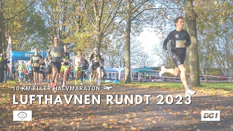 Løb ved Lufthavnen Rundt 2023. Halvmaraton.