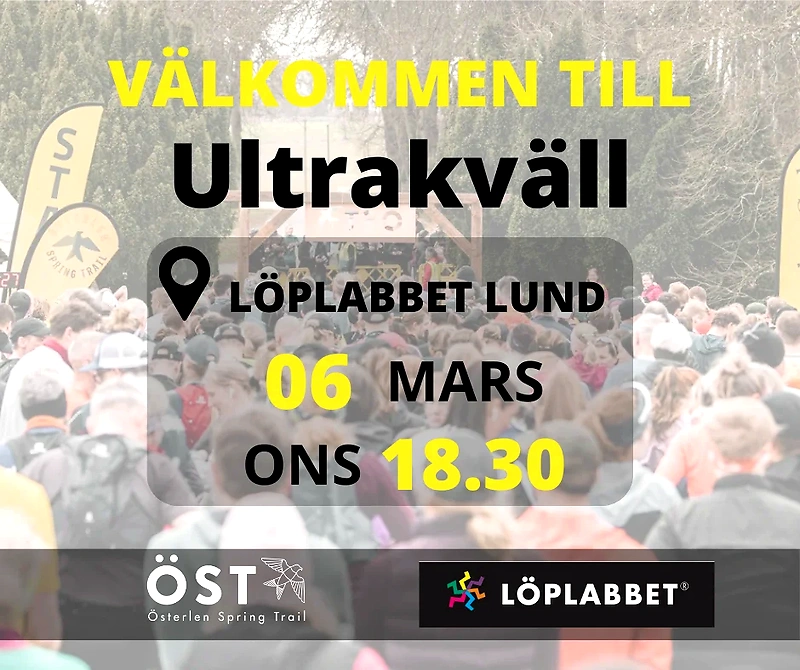 Österlen Spring Trail event. Løplabbeth Lund, March 6 at 6:30 PM.