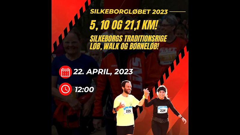 Silkeborgløbet 2023 - løb, walk og børneløb. 5, 10 og 21,1 km. 22. april kl. 12.