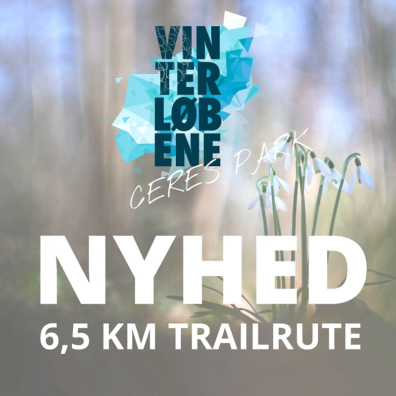 Vinterløbet Ceres Park 2025: 6,5 km trailrute i smuk natur.