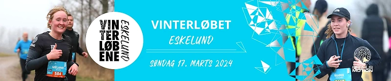 Vinterløbet Eskelund 2024 løbere. God stemning!