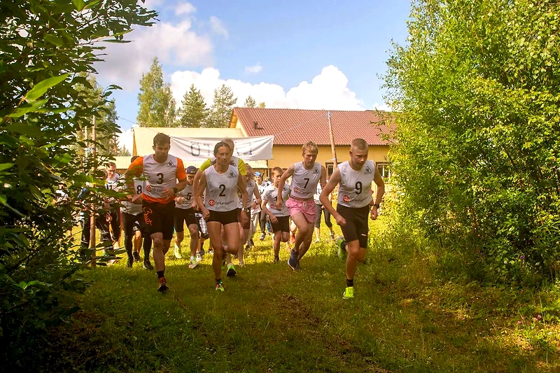 Runners in the Toukola Fun Run competition.