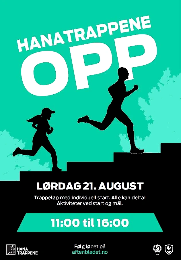 Poster for Hanatrappene Up, stair running race.