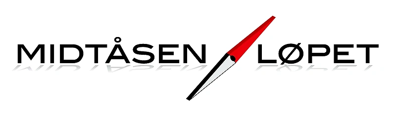 Midtåsenløpet logo with compass rose.