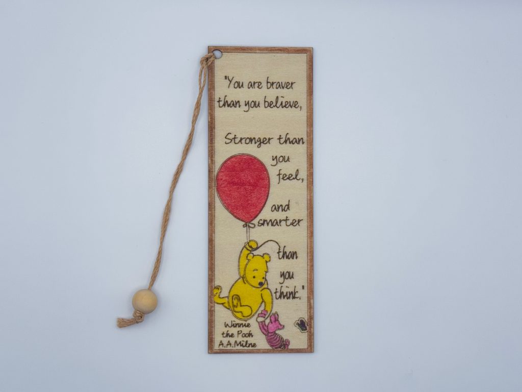 Winnie the Pooh "Braver than you believe" Bookmark