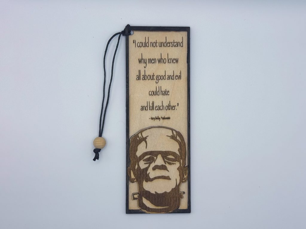 Frankenstein "I could not understand" Bookmark