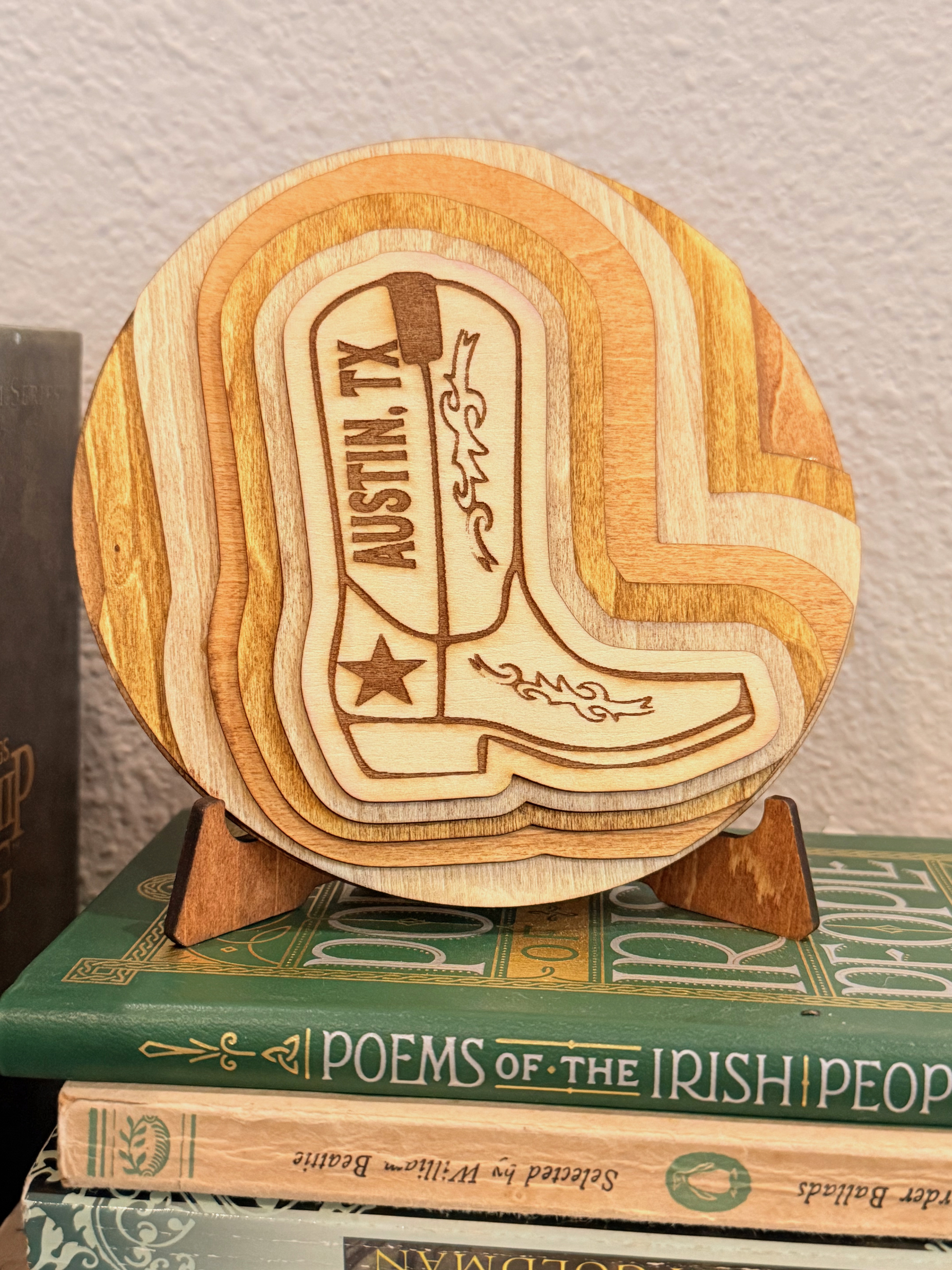 Austin Layered Wood Cowboy Boot - Image 6