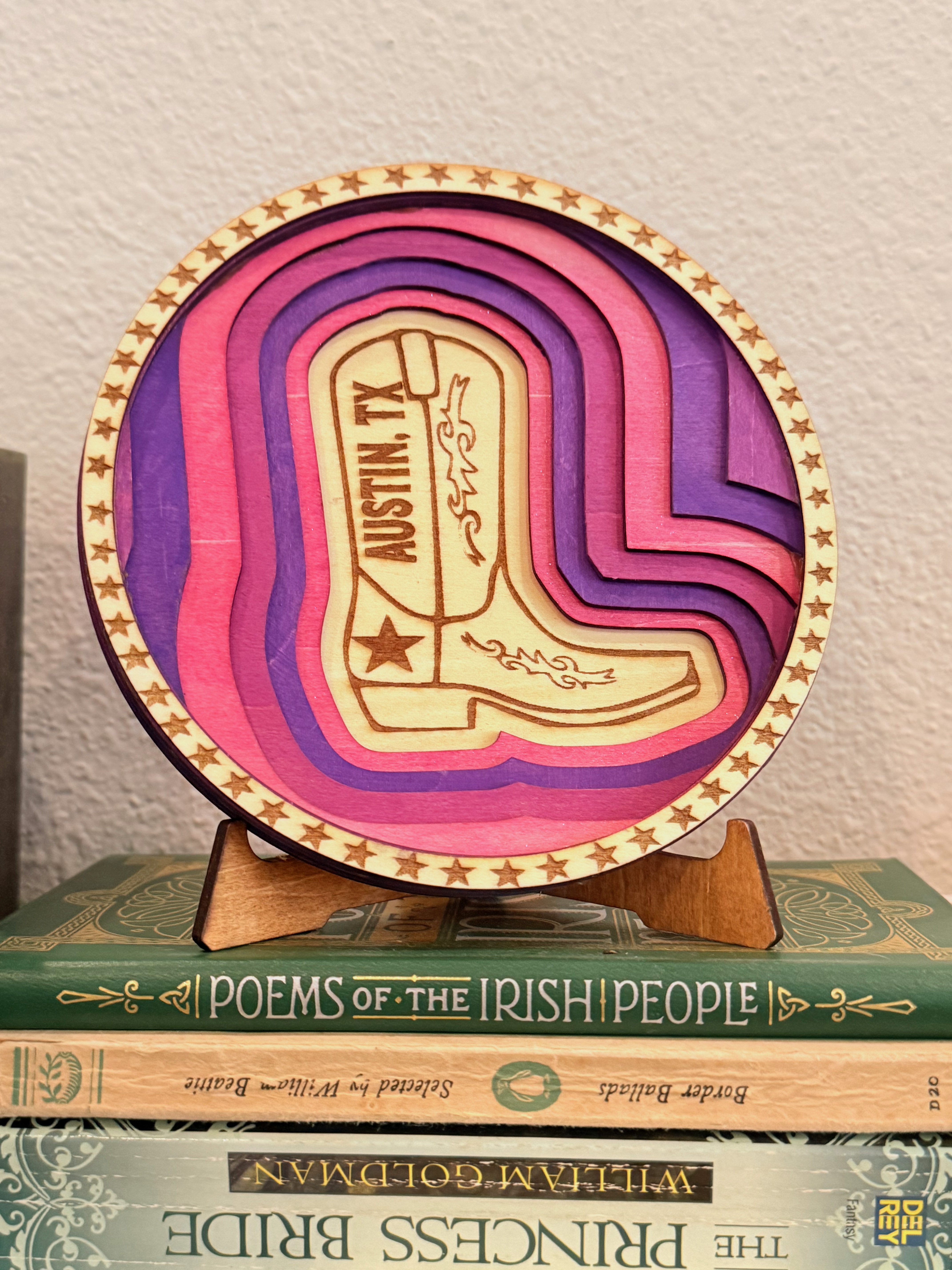 Austin Layered Wood Cowboy Boot - Image 1