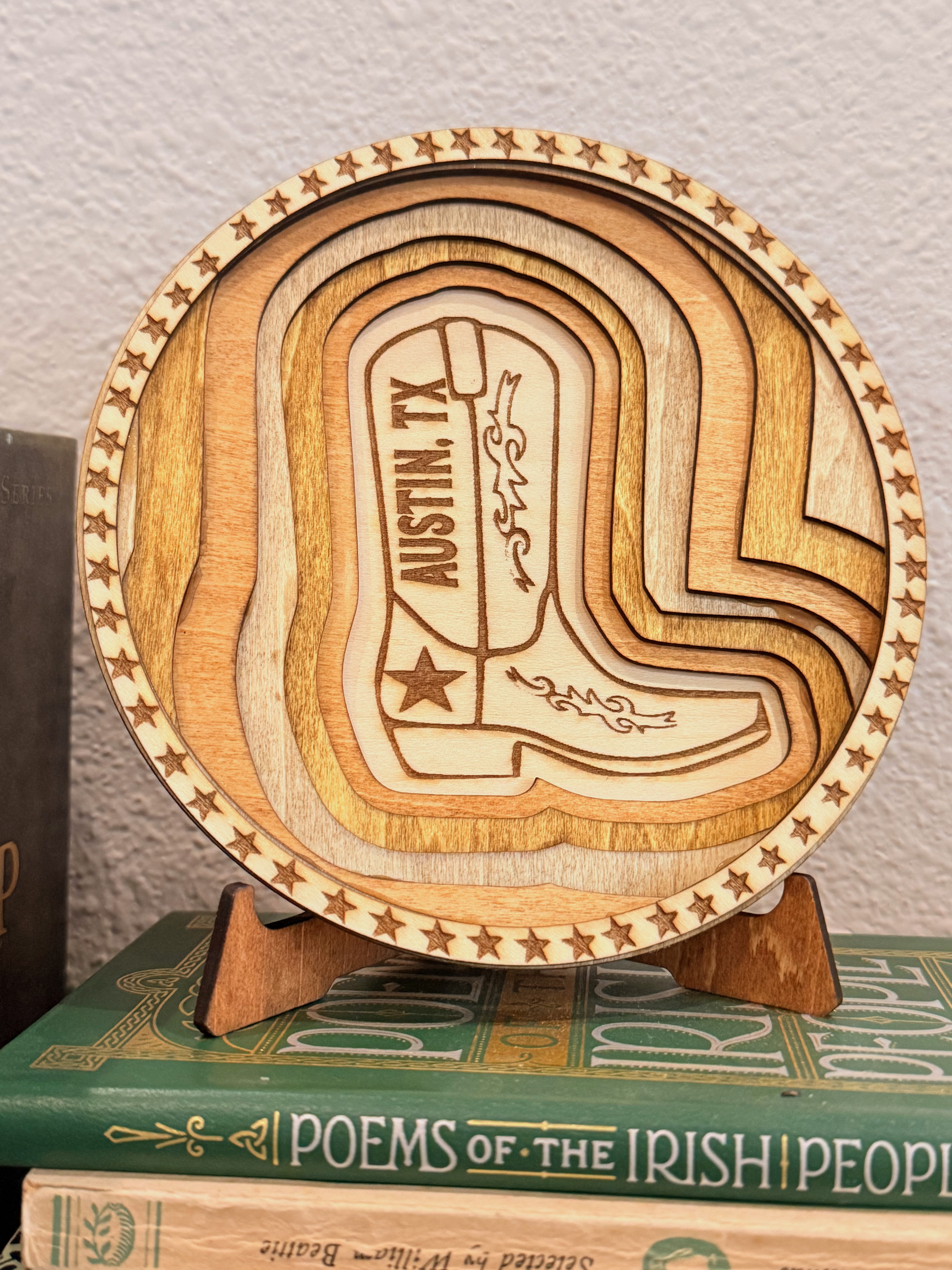 Austin Layered Wood Cowboy Boot - Image 3