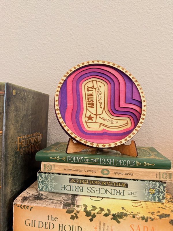 Austin Layered Wood Cowboy Boot