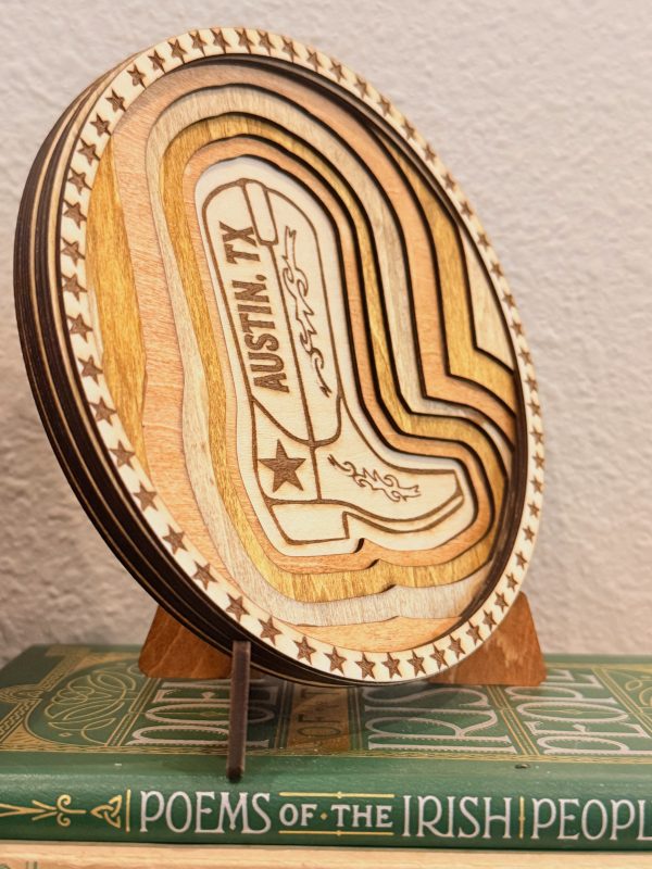 Austin Layered Wood Cowboy Boot