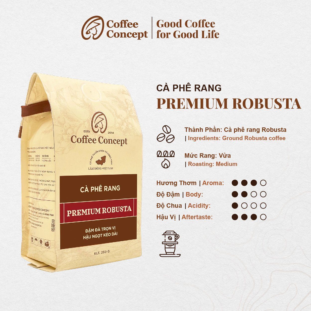 PREMIUM ROBUSTA BEAN/GROUND from Vietnam 0
