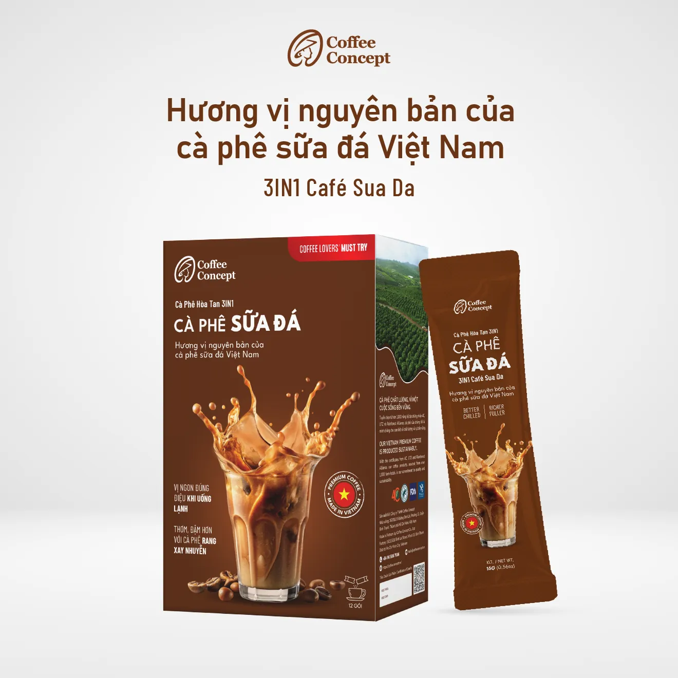 3IN1 Café Sua Da [Authentic Vietnamese Iced Coffee]