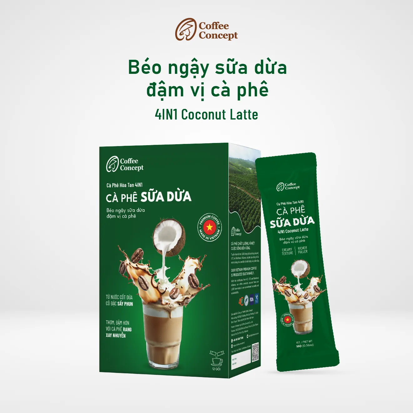 4IN1 Coconut Latte from Vietnam 1