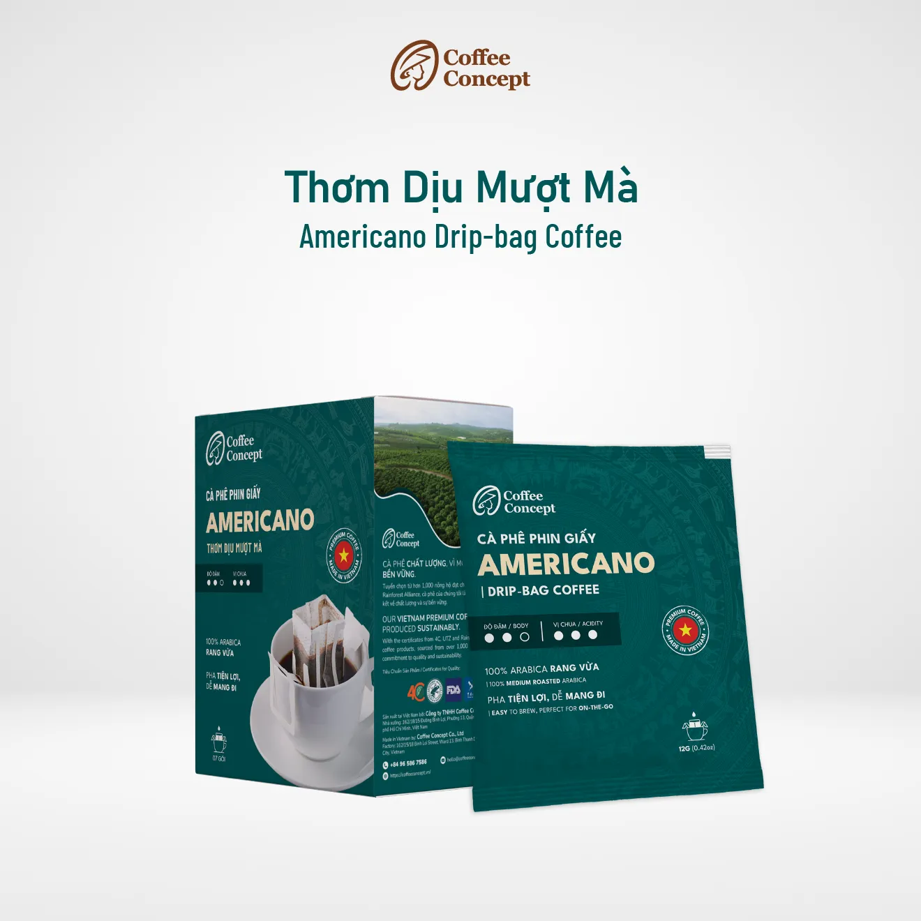 Americano Drip-bag Coffee from Vietnam