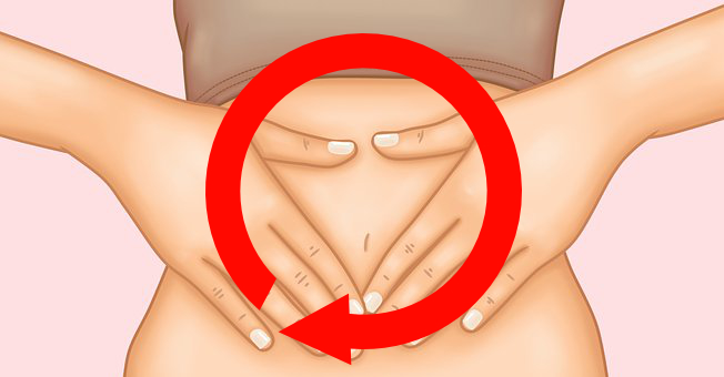 circular abdomen massage