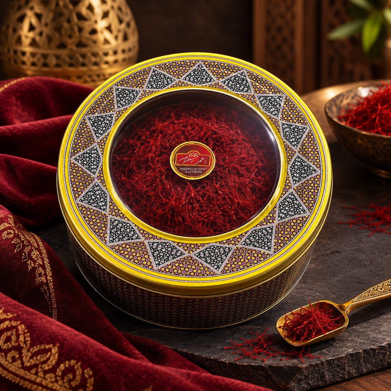 علبه 250 غرام زعفران سوبر نقين