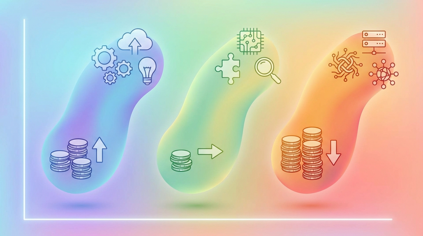 AI development cost breakdown visualization