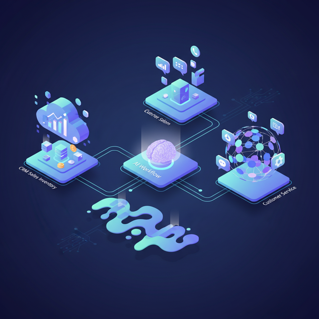 AI automation workflow visualization