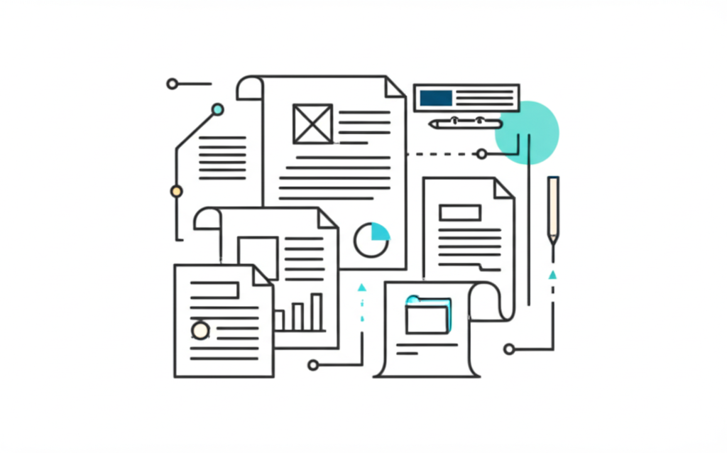 AI analyzing business documents and reports