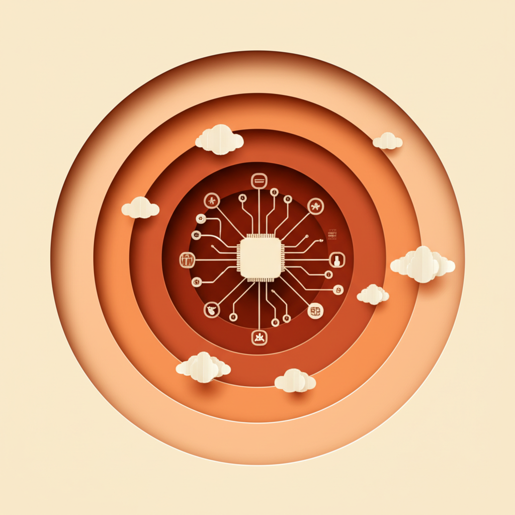 AI governance framework illustration showing the balance between innovation and ethical constraints